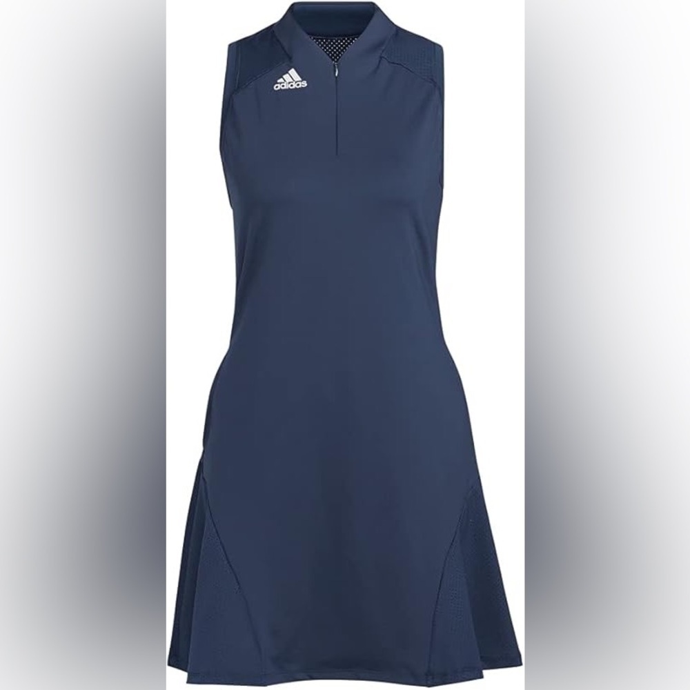 Adidas Women's HEAT.RDY Sleeveless Golf Dress in navy blue small